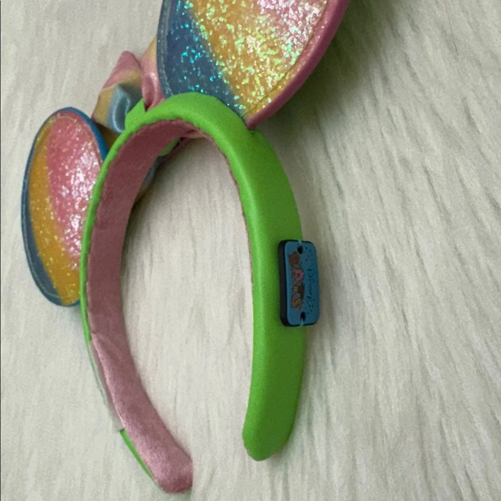 Disney Minnie Ears Headband Disney Eats Shaved Ice Green & Multi Color Headband